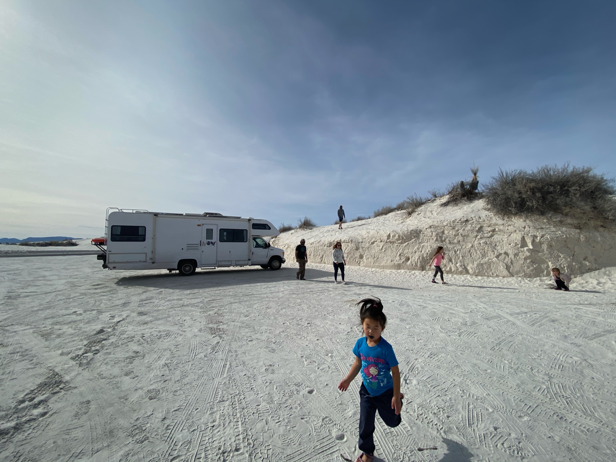 RV parked in a scenic outdoor destination